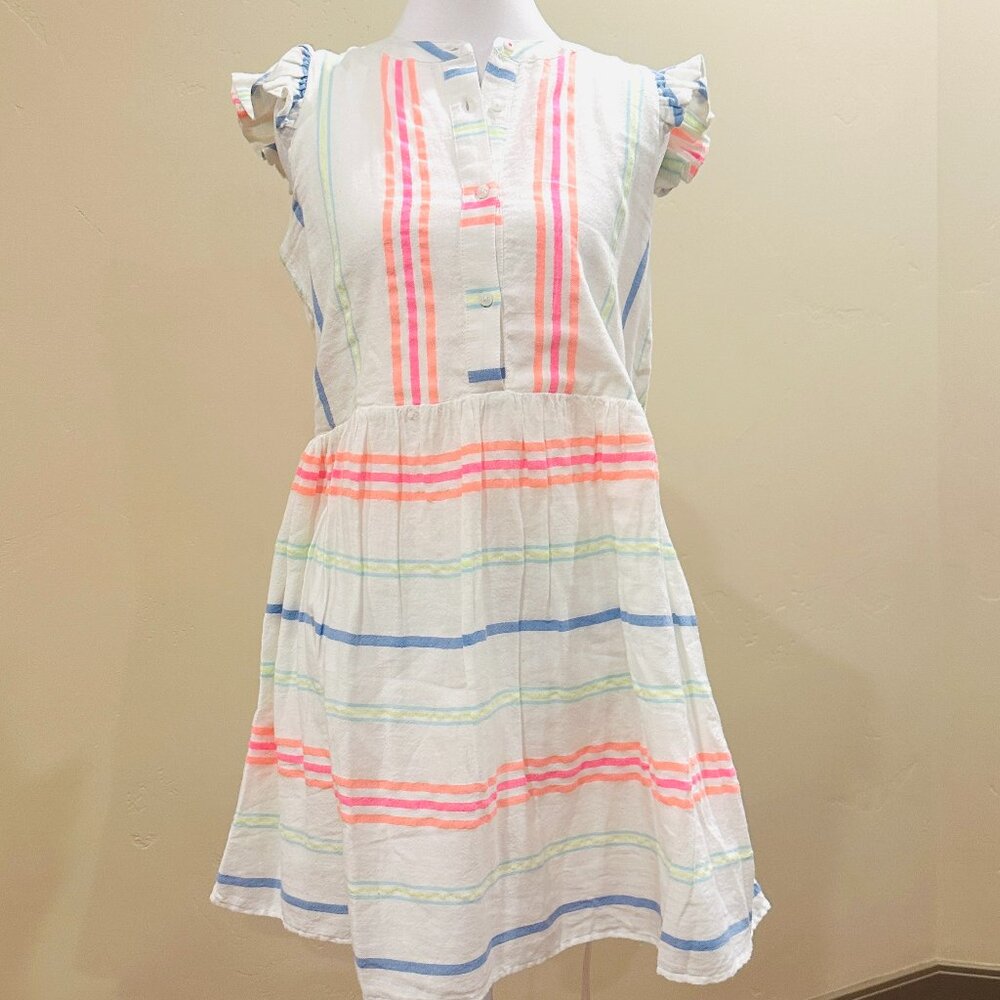 VINEYARD VINES COTTON STRIPED MINI DRESS MEDIUM